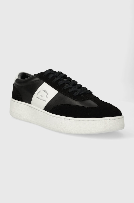 Karl Lagerfeld bőr sportcipő KOURT III KL51524.00W fekete SS24