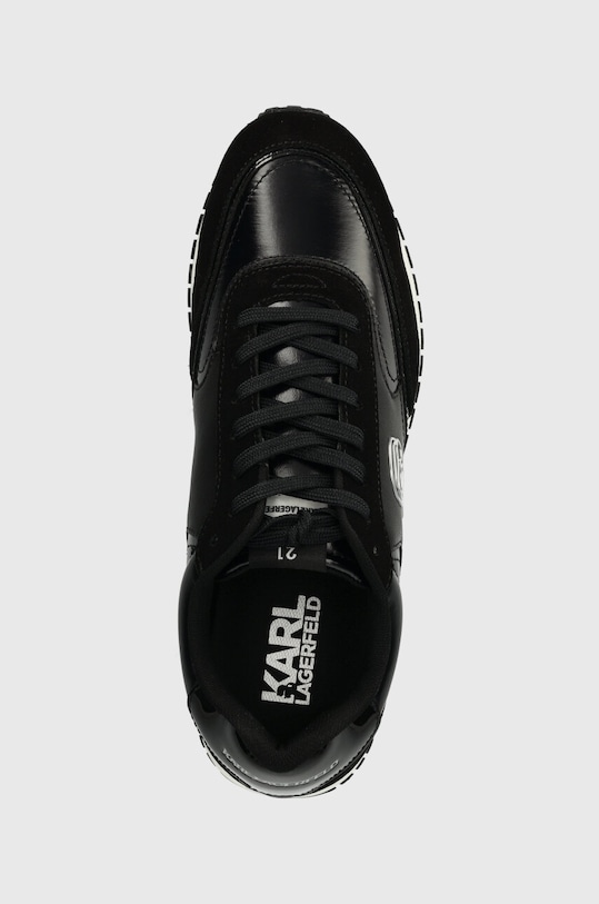 Karl Lagerfeld sneakersy skórzane VELOCITOR II czarny KL52931N.400