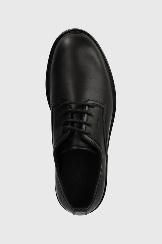 Calvin Klein bőr félcipő DERBY MIX fekete HM0HM01354