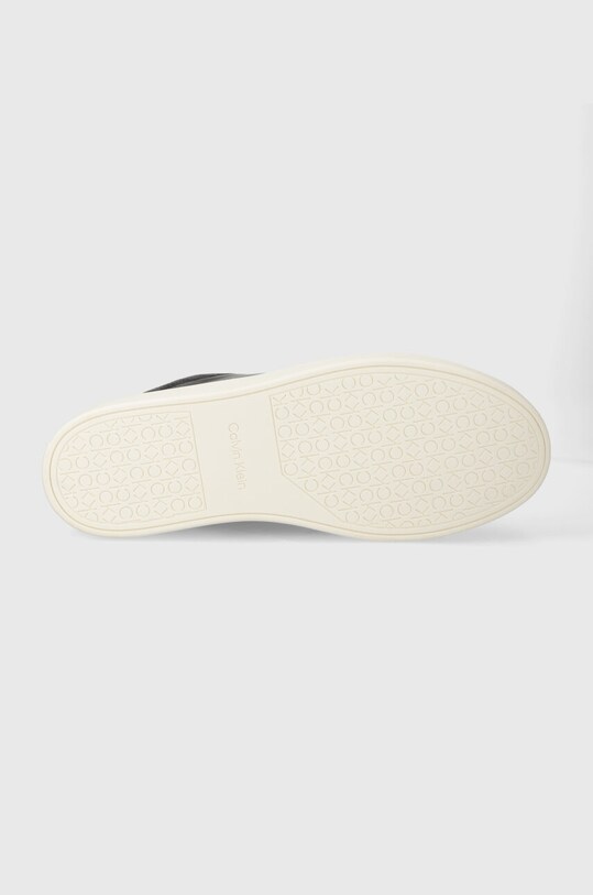 Кожаные кроссовки Calvin Klein LOW TOP LACE UP ARCHIVE STRIPE HM0HM01292 чёрный
