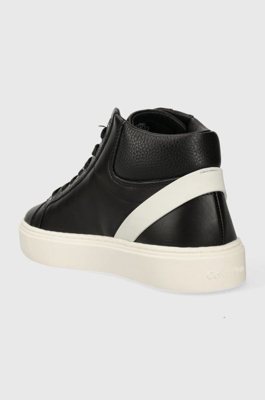Obuwie Calvin Klein sneakersy skórzane HIGH TOP LACE UP ARCHIVE STRIPE HM0HM01291 czarny