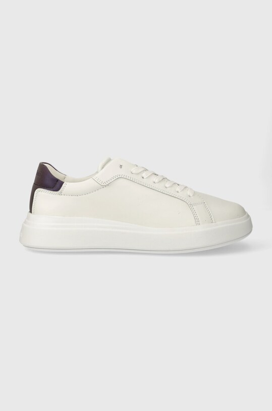 Шкіряні кросівки Calvin Klein LOW TOP LACE UP PET Planet friendly білий HM0HM01288