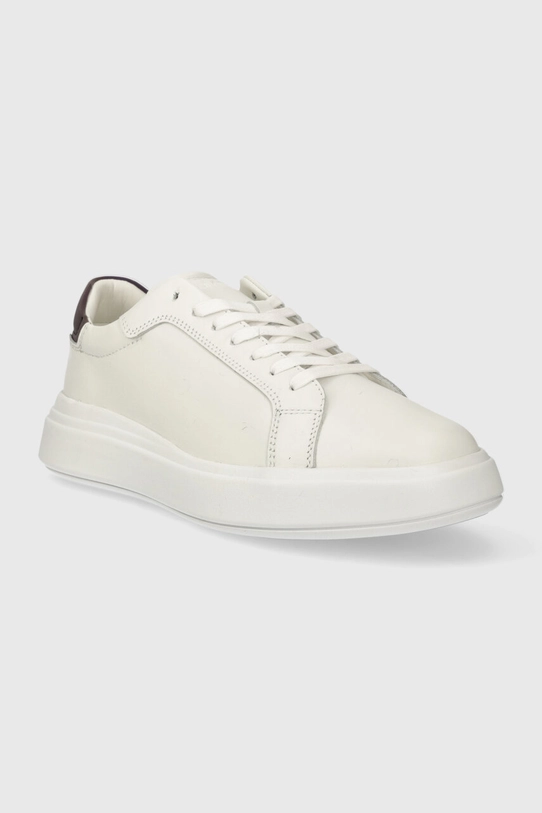 Шкіряні кросівки Calvin Klein LOW TOP LACE UP PET HM0HM01288 білий SS24