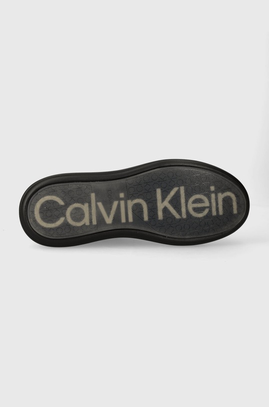 Calvin Klein bőr sportcipő LOW TOP LACE UP PET HM0HM01288 fekete