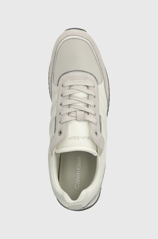 Шкіряні кросівки Calvin Klein LOW TOP LACE UP MIX сірий HM0HM01280