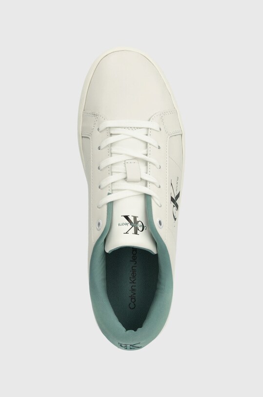 Шкіряні кросівки Calvin Klein Jeans CLASSIC CUPSOLE LOW ML LTH білий YM0YM00864