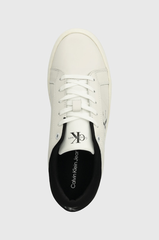 Obuwie Calvin Klein Jeans sneakersy skórzane CLASSIC CUPSOLE LOW ML LTH YM0YM00864 biały