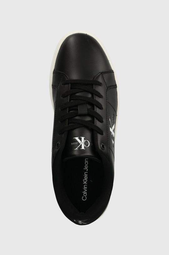 Шкіряні кросівки Calvin Klein Jeans CLASSIC CUPSOLE LOW ML LTH чорний YM0YM00864