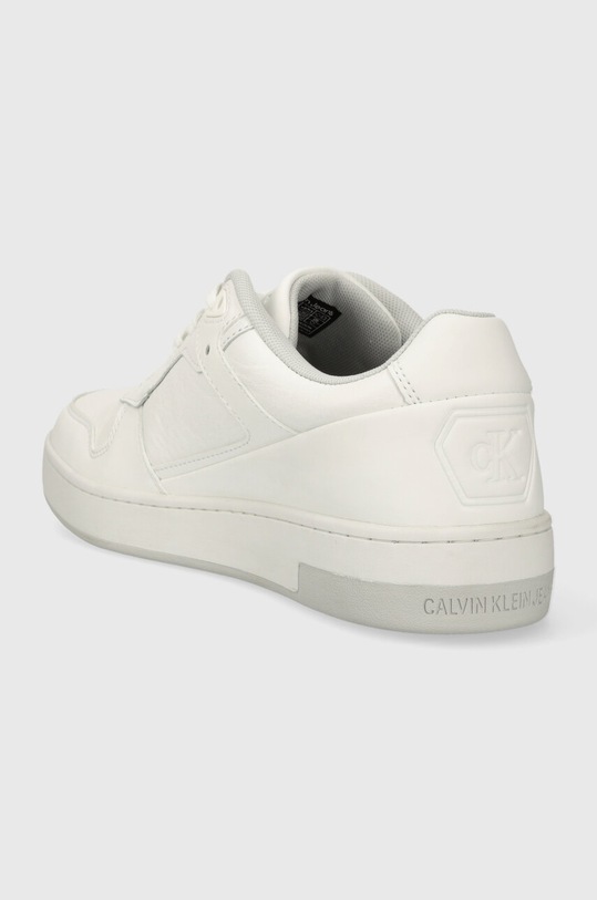 Boty Tenisky Calvin Klein Jeans BASKET CUPSOLE LOW LTH IN SAT YM0YM00867 bílá