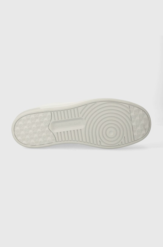 Tenisky Calvin Klein Jeans BASKET CUPSOLE LOW LTH IN SAT YM0YM00867 bílá