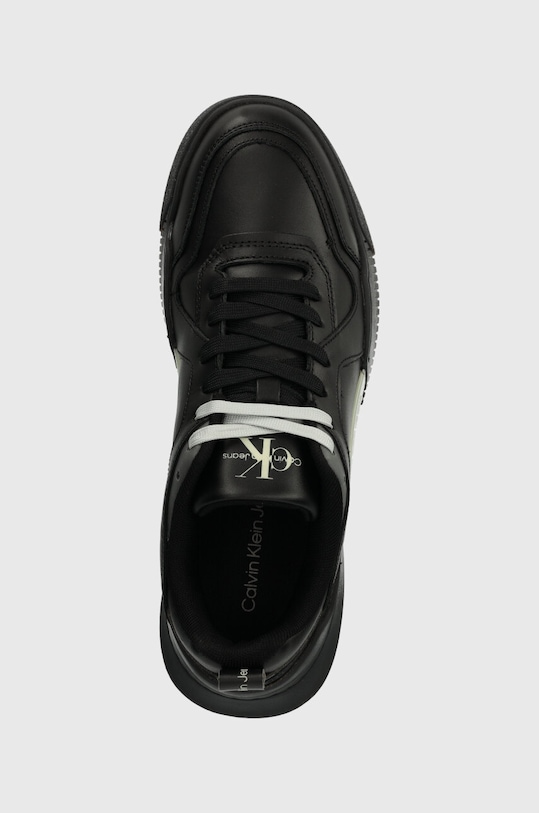 Cipők Calvin Klein Jeans bőr sportcipő CHUNKY CUP 2.0 LOW LTH LUM YM0YM00876 fekete
