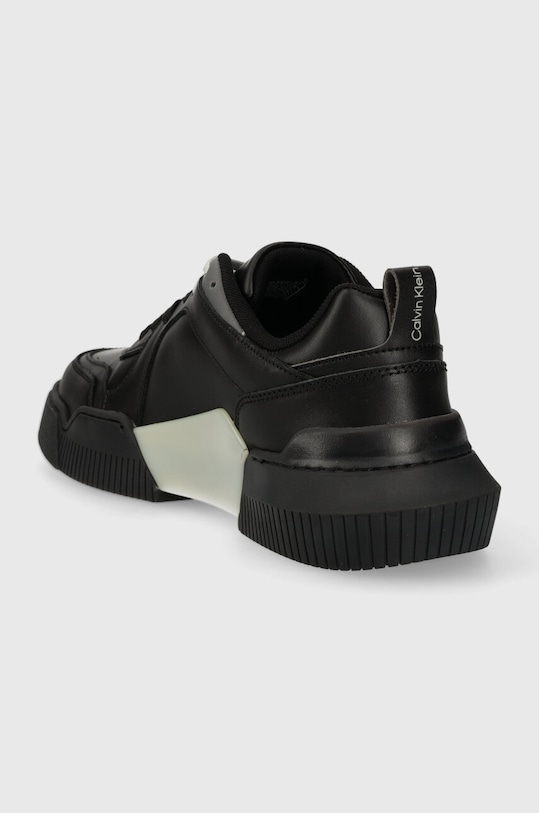 Calvin Klein Jeans bőr sportcipő CHUNKY CUP 2.0 LOW LTH LUM YM0YM00876 fekete