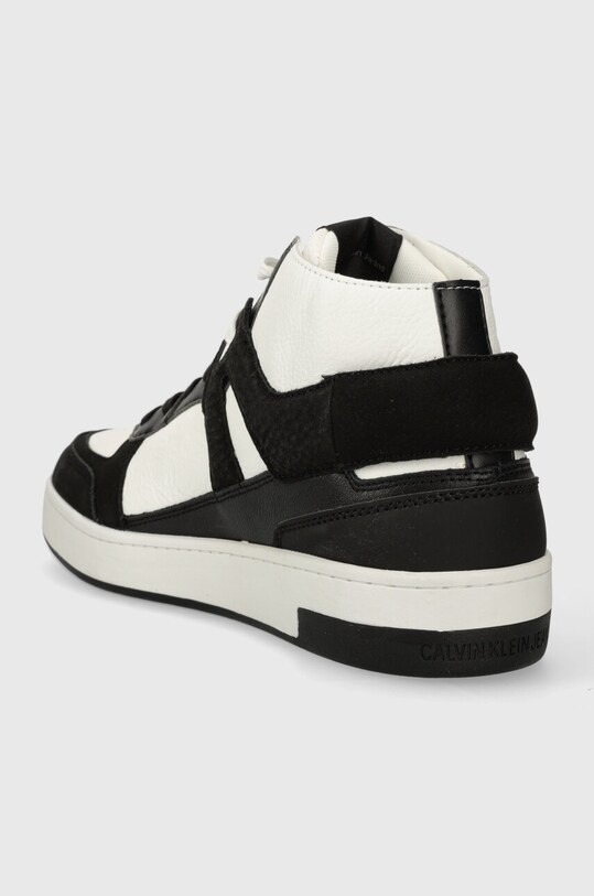 Взуття Шкіряні кросівки Calvin Klein Jeans BASKET CUPSOLE MID LTH ML FAD YM0YM00883 чорний