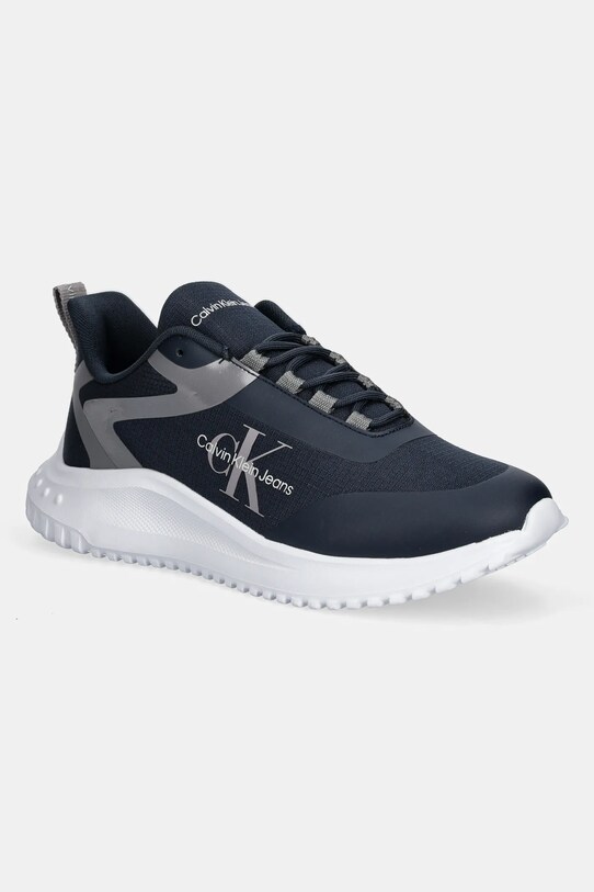 Calvin Klein Jeans sneakers EVA RUNNER LOW LACE ML MIX mic de statură bleumarin YM0YM00968