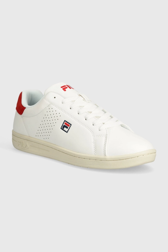 Sneakers boty Fila CROSSCOURT imitace kůže bílá FFM0002