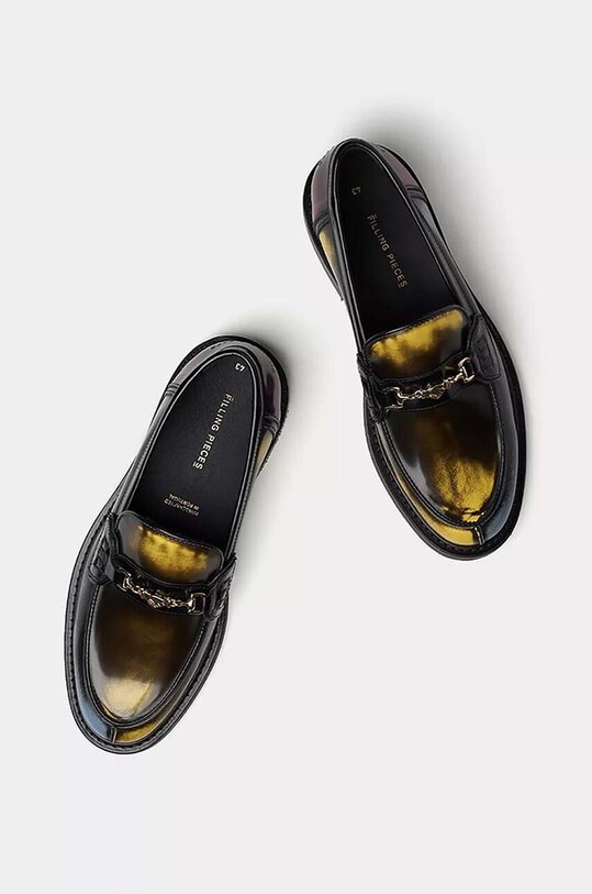 Filling Pieces mokasyny skórzane Loafer Polido 44233193040 czarny