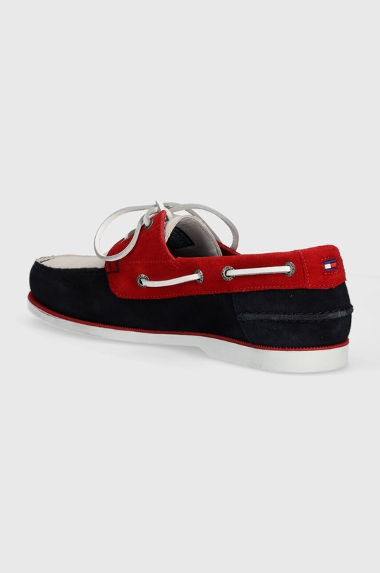 Obuwie Tommy Hilfiger mokasyny zamszowe TH BOAT SHOE CORE C BLOCK SUEDE FM0FM04630 granatowy