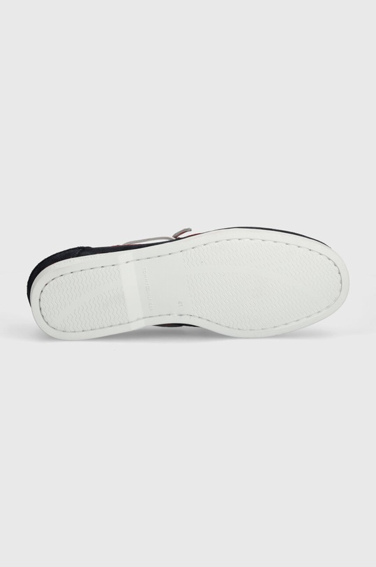 Tommy Hilfiger mokasyny zamszowe TH BOAT SHOE CORE C BLOCK SUEDE FM0FM04630 granatowy