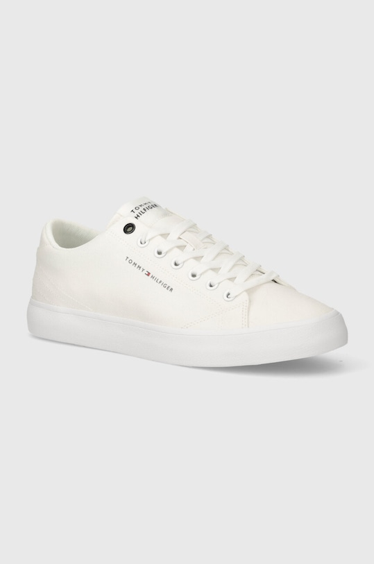 Tommy Hilfiger tenisówki TH HI VULC LOW CANVAS Planet friendly biały FM0FM04882