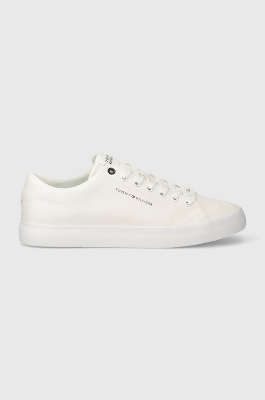 Tenisky Tommy Hilfiger TH HI VULC LOW CANVAS FM0FM04882 bílá SS24