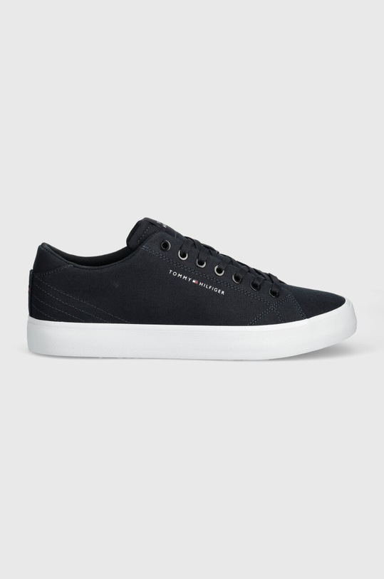 Tommy Hilfiger tenisi TH HI VULC LOW CANVAS FM0FM04882 bleumarin SS24