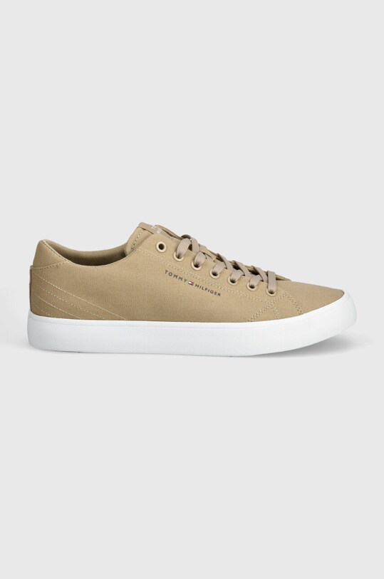 Кеды Tommy Hilfiger TH HI VULC LOW CANVAS FM0FM04882 бежевый SS24