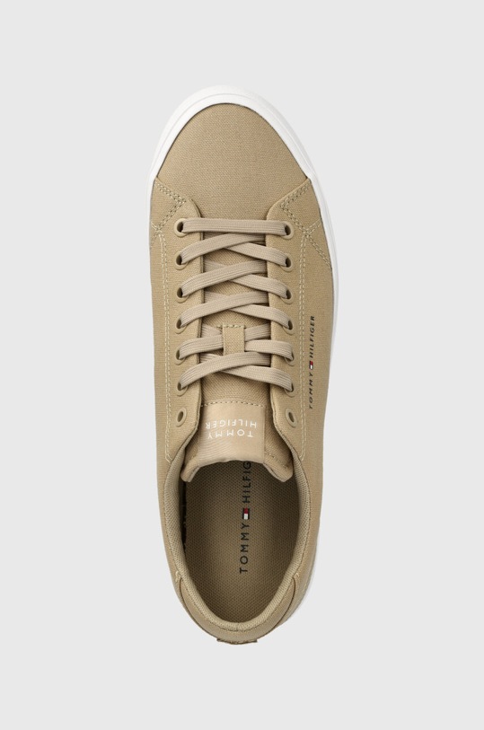 Кеды Tommy Hilfiger TH HI VULC LOW CANVAS бежевый FM0FM04882