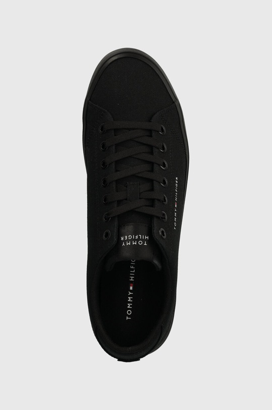 Tenisky Tommy Hilfiger TH HI VULC LOW CANVAS černá FM0FM04882