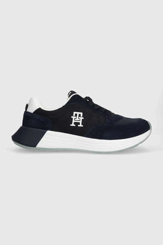 Tommy Hilfiger sneakersy CLASSIC ELEVATED RUNNER LOCKER tekstylny granatowy FM0FM04939