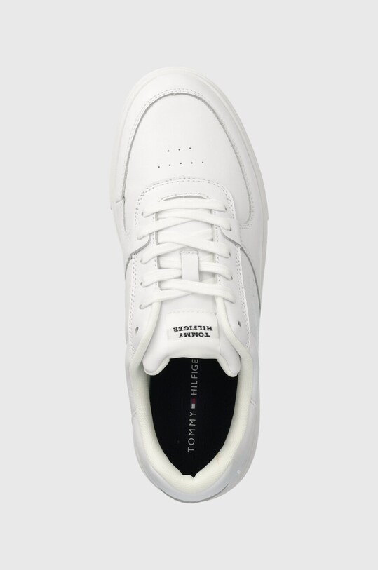 Кожаные кроссовки Tommy Hilfiger MODERN CUP CORPORATE LTH белый FM0FM04941