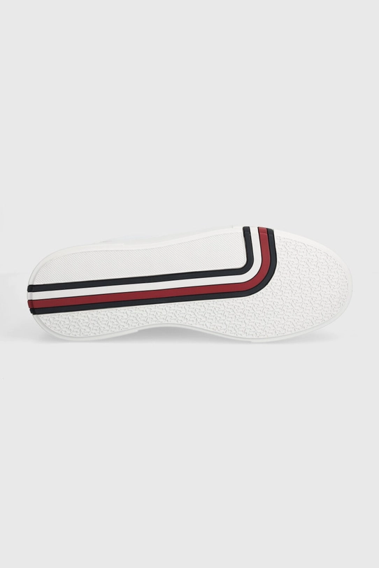 Kožené tenisky Tommy Hilfiger MODERN CUP CORPORATE LTH FM0FM04941 biela