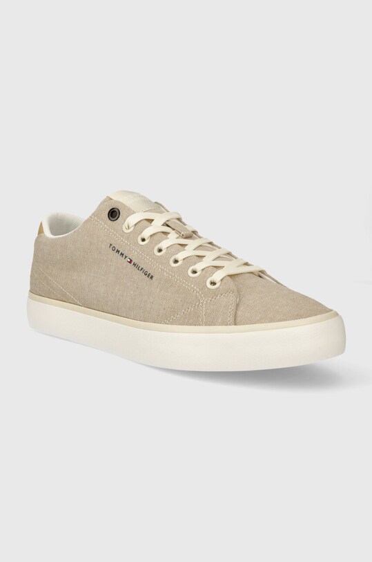 Tommy Hilfiger sportcipő TH HI VULC LOW CHAMBRAY FM0FM04945 bézs SS24