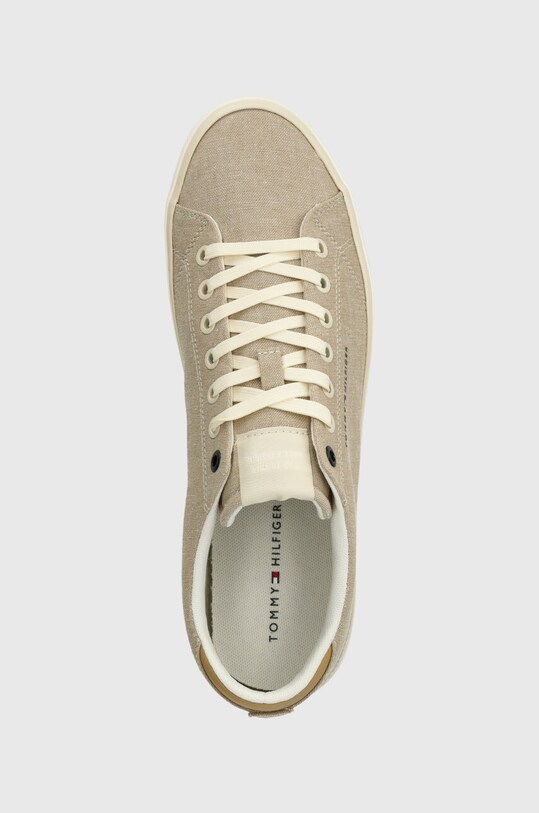 Tommy Hilfiger sportcipő TH HI VULC LOW CHAMBRAY bézs FM0FM04945