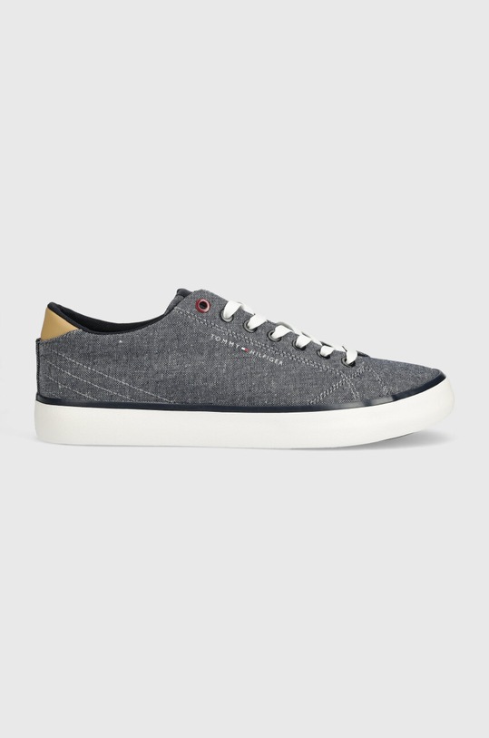 Tenisky Tommy Hilfiger TH HI VULC LOW CHAMBRAY tmavomodrá FM0FM04945
