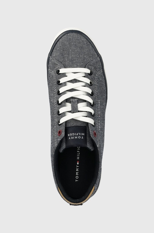 Tenisky Tommy Hilfiger TH HI VULC LOW CHAMBRAY tmavomodrá FM0FM04945