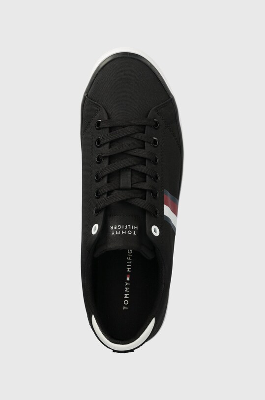 Кеды Tommy Hilfiger TH HI VULC LOW STRIPES MESH чёрный FM0FM04946