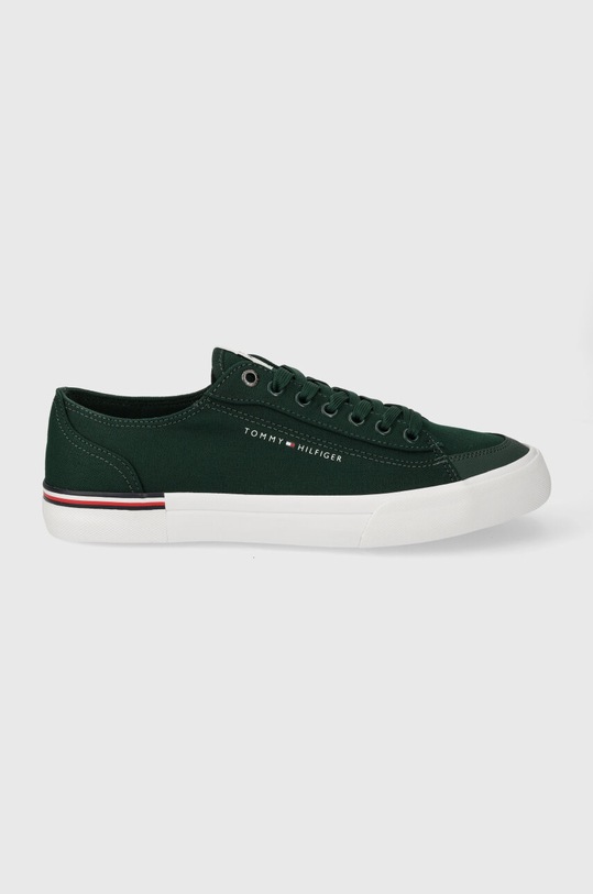 Tommy Hilfiger tenisi CORPORATE VULC CANVAS Planet friendly turcoaz FM0FM04954