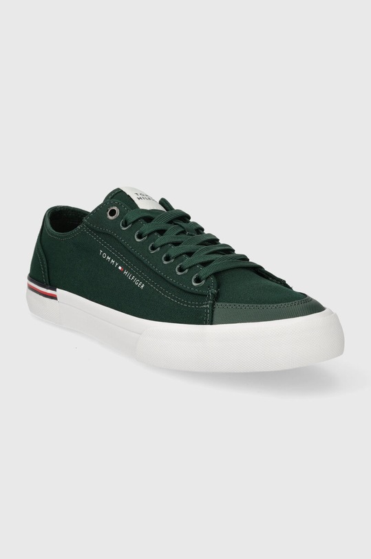 Tommy Hilfiger tenisi CORPORATE VULC CANVAS FM0FM04954 turcoaz SS24