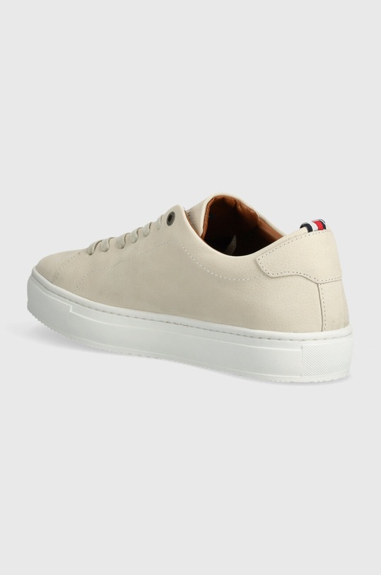 Boty Kožené tenisky Tommy Hilfiger PREMIUM CORPORATE LTH SEASONAL FM0FM04965 béžová