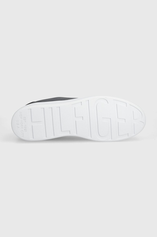 Tommy Hilfiger sneakersy skórzane COURT CUPSOLE RWB LTH FM0FM04966 granatowy
