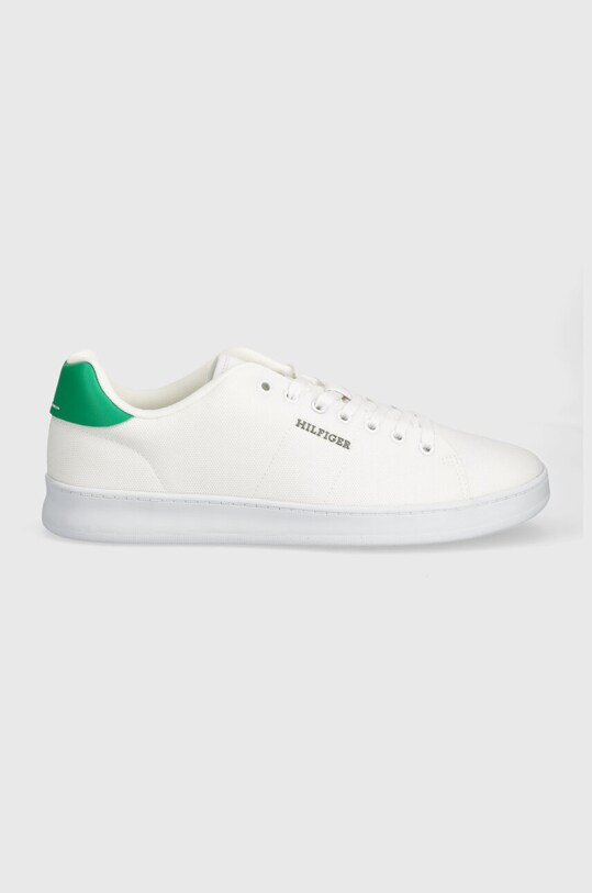 Αθλητικά Tommy Hilfiger COURT CUPSOLE PIQUE TEXTILE FM0FM04967 λευκό SS24