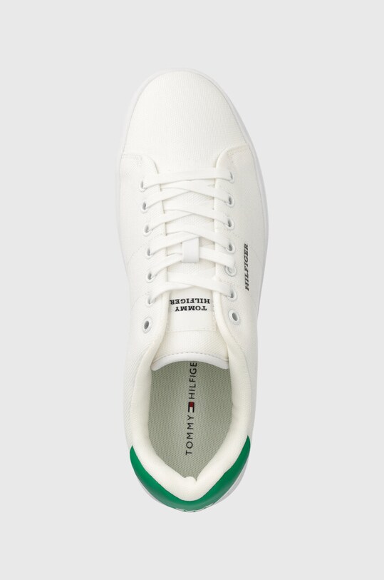 Αθλητικά Tommy Hilfiger COURT CUPSOLE PIQUE TEXTILE λευκό FM0FM04967