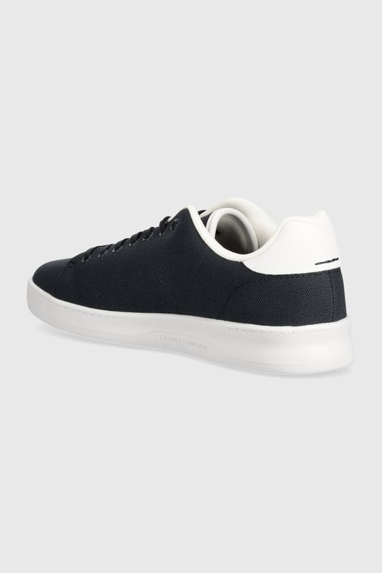 Obuwie Tommy Hilfiger sneakersy COURT CUPSOLE PIQUE TEXTILE FM0FM04967 granatowy
