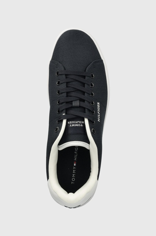 Tenisky Tommy Hilfiger COURT CUPSOLE PIQUE TEXTILE tmavomodrá FM0FM04967