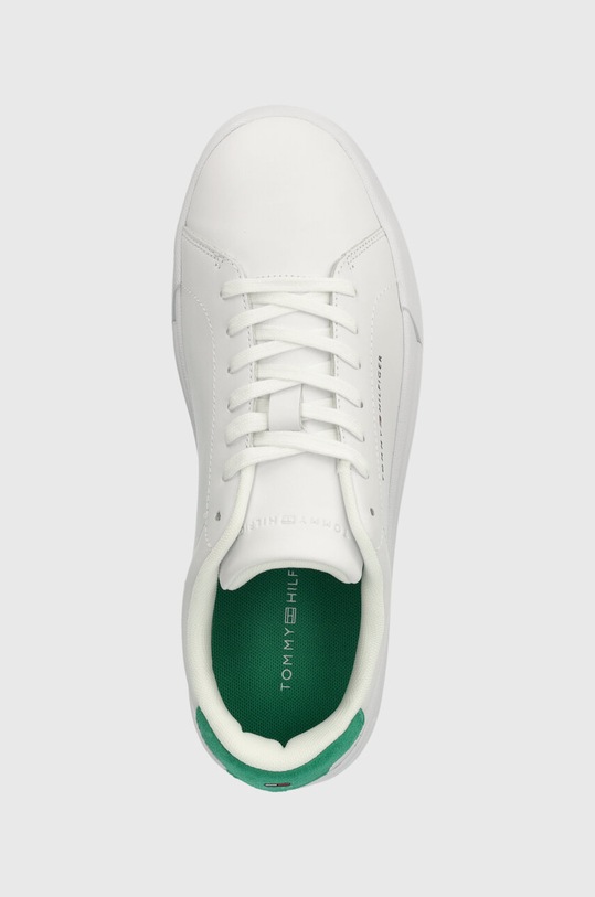 Kožené sneakers boty Tommy Hilfiger TH COURT LEATHER bílá FM0FM04971