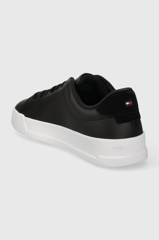 Obuv Kožené tenisky Tommy Hilfiger TH COURT LEATHER FM0FM04971 čierna