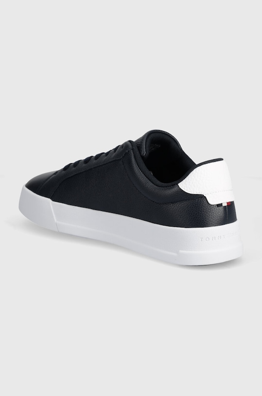 Obuwie Tommy Hilfiger sneakersy skórzane TH COURT BETTER LTH TUMBLED FM0FM04972 granatowy