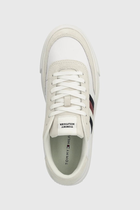 Tommy Hilfiger sneakersy skórzane TH CUPSET RWB LTH biały FM0FM04975