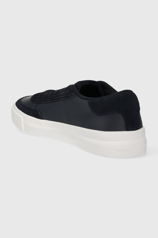 Obuwie Tommy Hilfiger sneakersy skórzane TH CUPSET RWB LTH FM0FM04975 granatowy