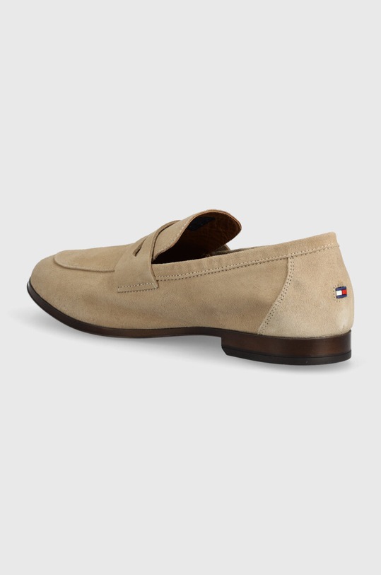 Obuća Mokasinke od brušene kože Tommy Hilfiger CASUAL LIGHT FLEXIBLE SDE LOAFER FM0FM04988 bež